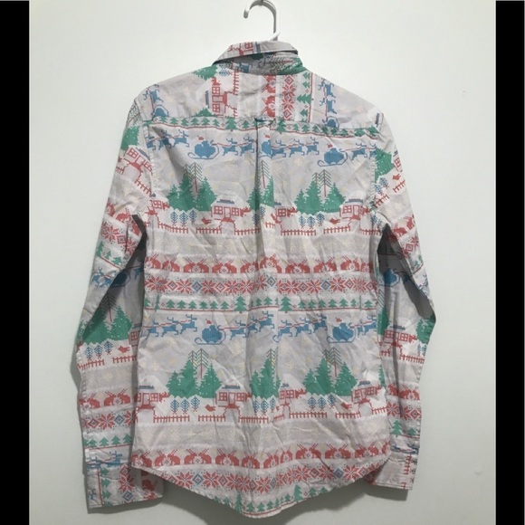 NWT Denim & Flower Mens Christmas Shirt S - Picture 4 of 15